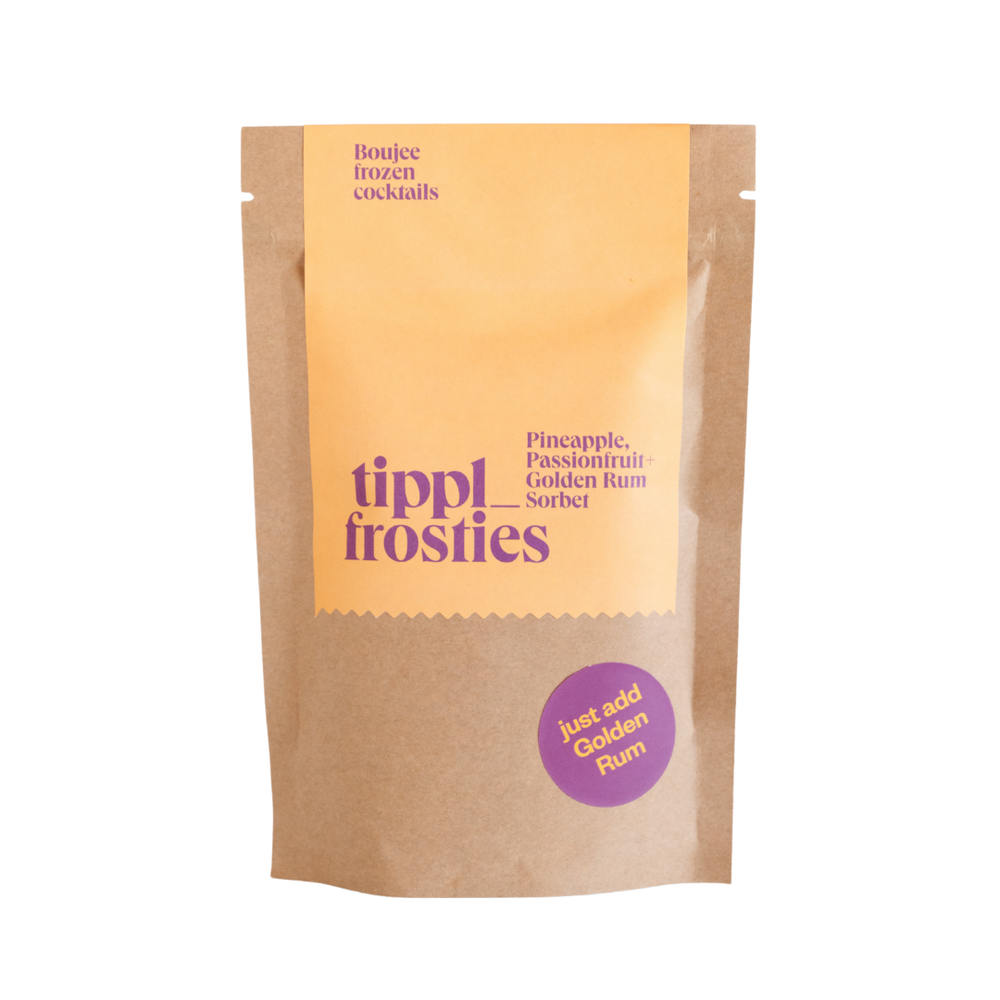 FROZEN COCKTAIL pineapple, passionfruit & golden rum sorbet